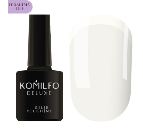 Гель-лак Komilfo French Collection №F009 HEMA/TPO free, молочний емаль для френча, 8 мл