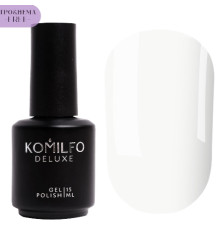 Гель-лак Komilfo French Collection №F010 HEMA/TPO яскравий білий дуже щільний для посмішки, 15 мл
