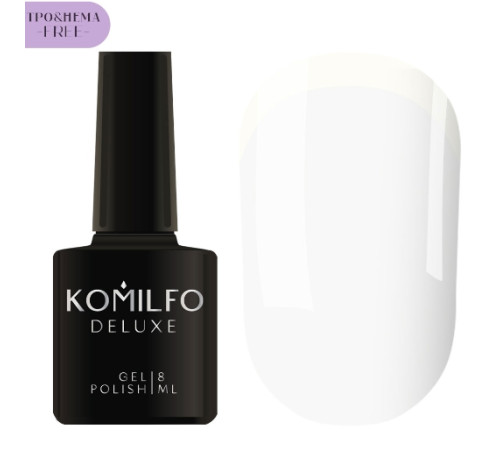 Гель-лак Komilfo French Collection №F010 HEMA/TPO яскравий білий дуже щільний для посмішки, 8 мл