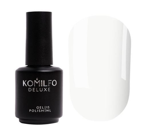 Гель-лак Komilfo French Collection №F010 яскравий білий дуже щільний для посмішки, 15 мл