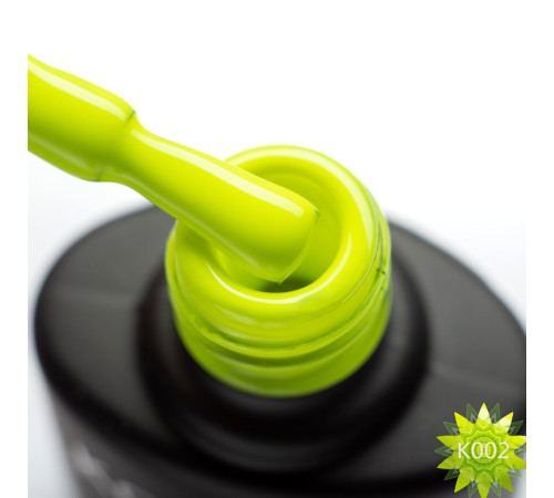 Гель-лак Komilfo Kaleidoscopic Collection K002 салатово-желтый неоновый, 8 мл