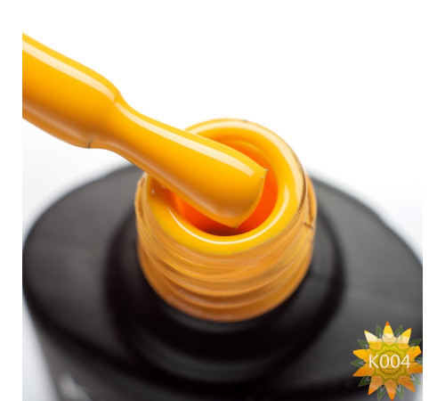 Гель-лак Komilfo Kaleidoscopic collection K004 апельсиновий неоновий, 8 мл