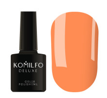 Гель-лак Komilfo Kaleidoscopic collection K005 персиковий неоновий, 8 мл