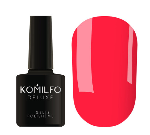 Гель-лак Komilfo Kaleidoscopic collection K009 яскраво-рожевий неоновий, 8 мл