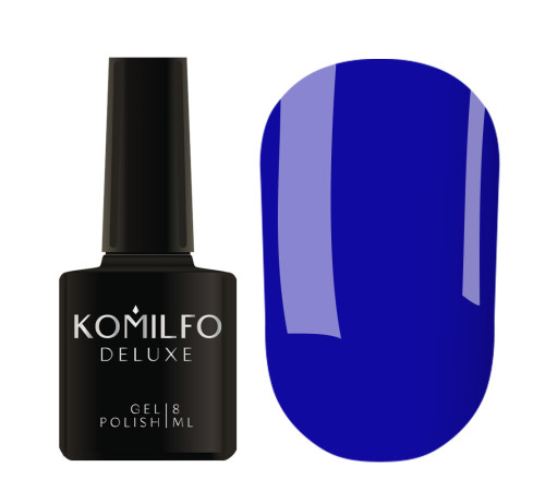 Гель-лак Komilfo Kaleidoscopic collection K015 синій неоновий, 8 мл