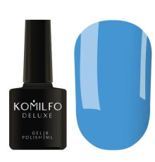 Гель-лак Komilfo Kaleidoscopic collection K016 блакитний неоновий, 8 мл