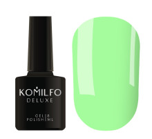 Gel polish Komilfo Kaleidoscopic collection K020 light green neon, 8 ml
