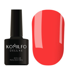 Гель-лак Komilfo Kaleidoscopic collection K021 яскраво-кораловий, 8 мл