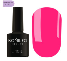 Gel polish Komilfo NEON Collection №N002 HEMA/TPO free, bright pink neon, 8 ml