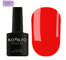Gel polish Komilfo NEON Collection №N003 HEMA/TPO free, rich bright orange neon, 8 ml