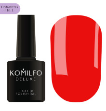 Гель-лак Komilfo NEON Collection №N003 HEMA/TPO free, насыщенный ярко-оранжевый неоновый, 8 мл