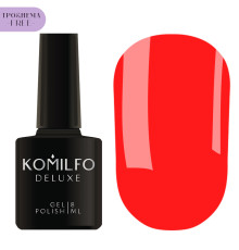 Гель-лак Komilfo NEON Collection №004 HEMA/TPO free, ярко-оранжевый неоновый, 8 мл