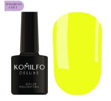 Гель-лак Komilfo NEON Collection №N006 HEMA/TPO free, жовтий неоновий, 8 мл