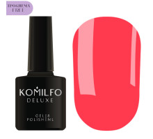 Gel polish Komilfo NEON Collection №N007 HEMA/TPO free, coral neon, 8 ml