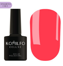 Гель-лак Komilfo NEON Collection №N007 HEMA/TPO free, коралловый неоновый, 8 мл