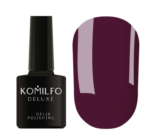Гель-лак Komilfo Rior Collection №004 темно-вишнева емаль, 8 мл