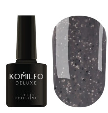 Гель-лак Komilfo Stone Collection ST002 темно-сірий з крихтою, 8 мл