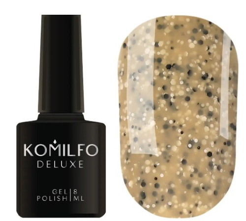 Гель-лак Komilfo Stone Collection ST003 карамельний з крихтою, 8 мл