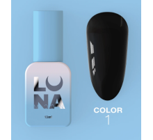Гель-лак Luna Color №001 чорний, 8 мл