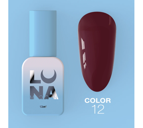 Гель-лак Luna Color №012, гранатовий, 8 мл