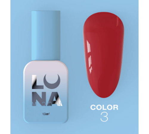 Гель-лак Luna Color №03 червоний, 8 мл