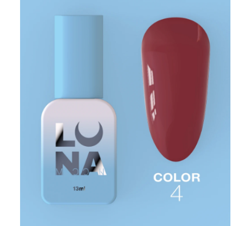 Гель-лак Luna Color №04 вишневий, 8 мл