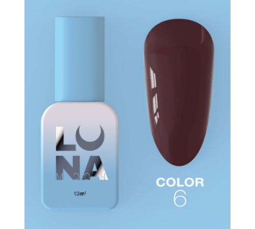 Гель-лак Luna Color №06 винний, 8 мл