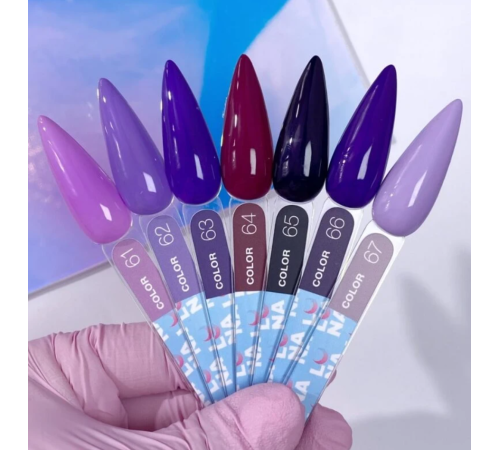 Gel polish Luna Color No. 065 dark eggplant, 13 ml