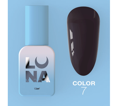 Гель-лак Luna Color №07 темний бордо, 8 мл