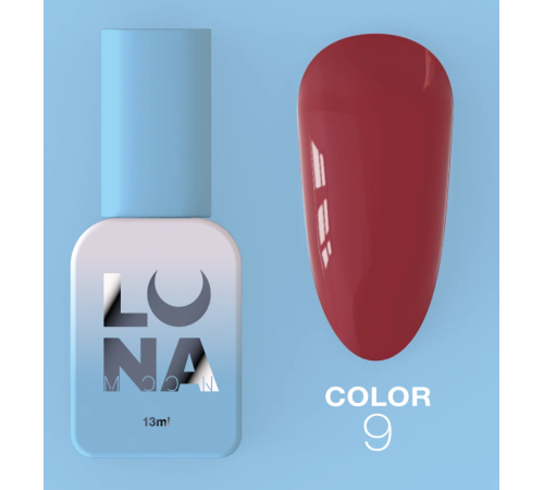 Гель-лак Luna Color №09 рубіновий, 8 мл