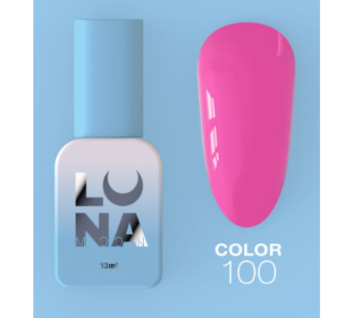 Гель-лак Luna Color №100 яскраво-рожевий, 8 мл