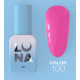 Гель-лак Luna Color №100 яскраво-рожевий, 8 мл