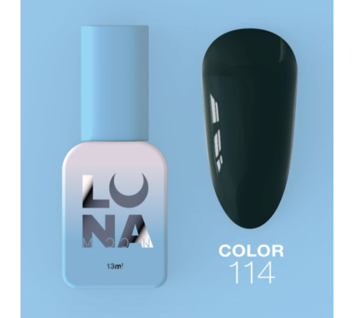 Гель-лак Luna Color №114 темно-зелений, 13 мл