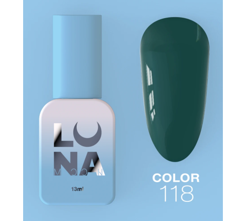 Гель-лак Luna Color №118 зелений, 8 мл