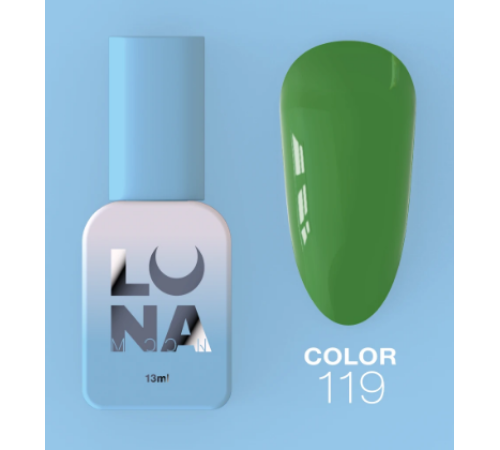 Гель-лак Luna Color №119 зелений, 13 мл