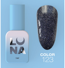 Гель-лак Luna Color №123 фіолетовий з блискітками, 13 мл