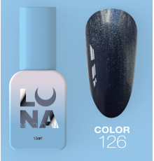 Гель-лак Luna Color №126 сірий з мікроблиском, 13 мл