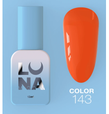 Гель-лак Luna Color №143 яскравий помаранчевий, 8 мл
