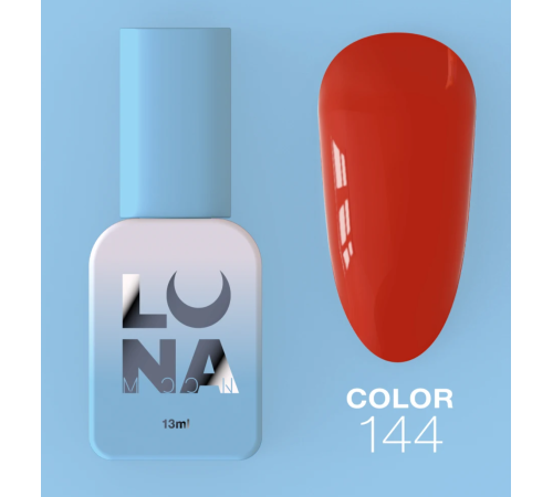 Гель-лак Luna Color №144 яскраво-червоний, 8 мл