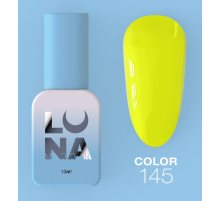 Gel polish Luna Color No. 145 neon yellow, 13 ml