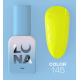 Gel polish Luna Color No. 145 neon yellow, 13 ml