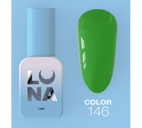 Гель-лак Luna Color №146 яскраво-зелений, 13 мл