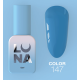 Гель-лак Luna Color №147 блакитний, 8 мл