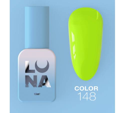 Гель-лак Luna Color №148 неоново-лаймовий, 13 мл