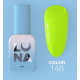 Гель-лак Luna Color №148 неоново-лаймовий, 13 мл