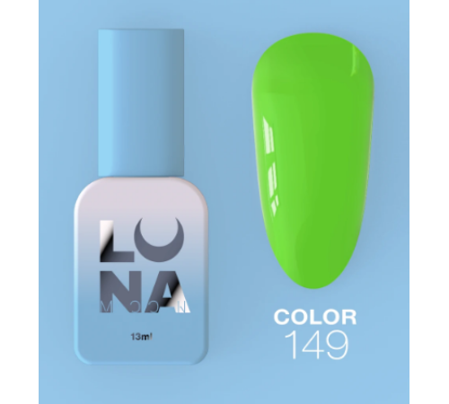 Гель-лак Luna Color №149 неоново-салатовий, 13 мл