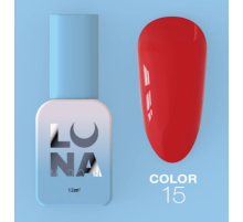 Гель-лак Luna Color №15 класичний червоний, 8 мл