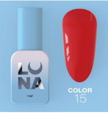 Гель-лак Luna Color №15 класичний червоний, 8 мл