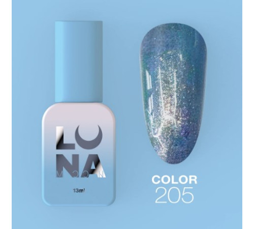 Гель-лак Luna Color №205 блакитний, 8 мл