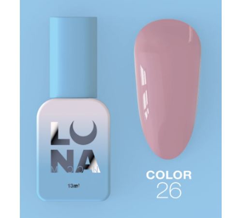 Гель-лак Luna Color №26 пастельно-ліловий, 8 мл